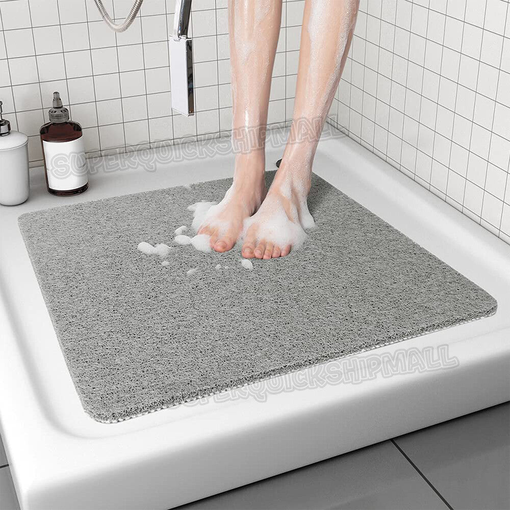 Hydro Wonder Super Comfy Shower Mat Non Slip Never Stains or Blocks Drain Grey A