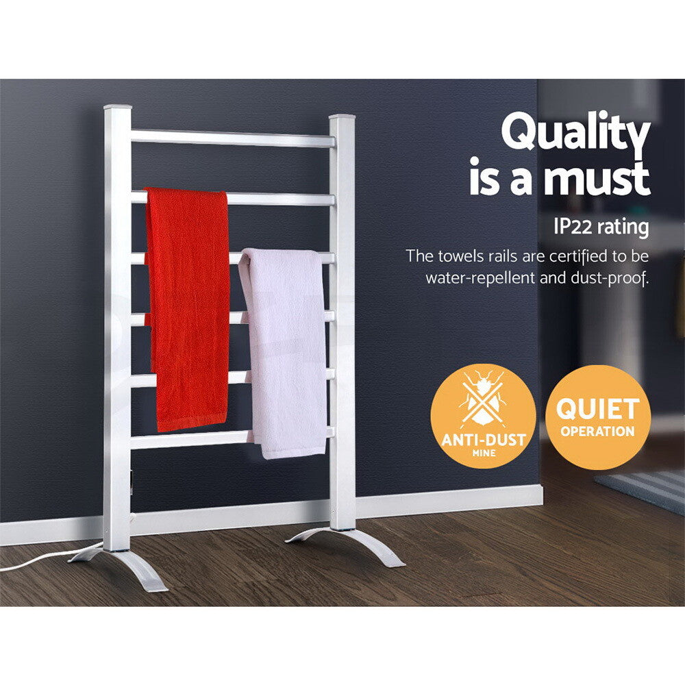 Devanti Heated Towel Rail Rack Bathroom Electric Rails Warmer Clothes 3 Models