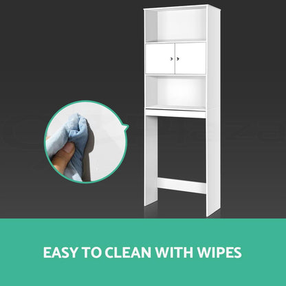 Artiss Bathroom Cabinet Over the Toilet Storage Organiser Laundry Shelf