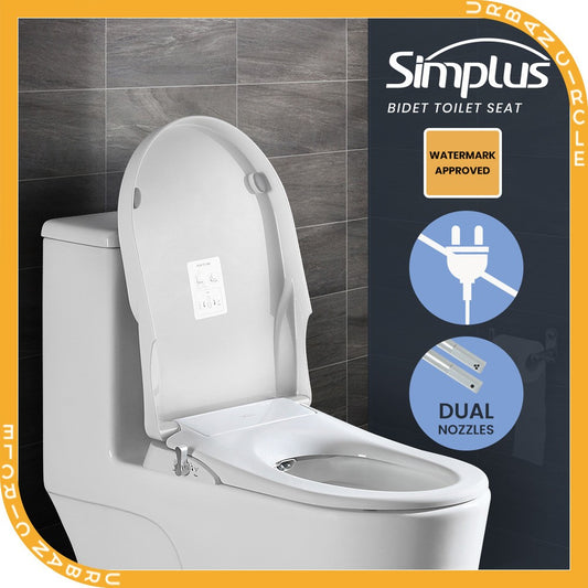 Simplus Non Electric Bidet Toilet Seat Cover Bathroom Spray Water Wash