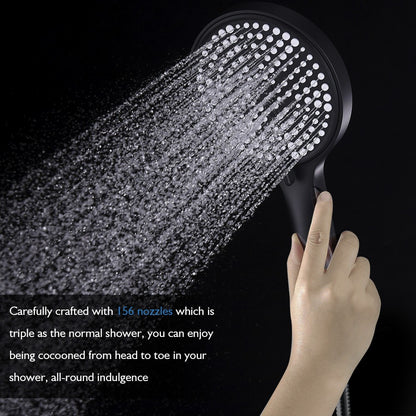 Decaura Round/Square Hand Held Shower Head 3/4/5-Mode Spray with Shower Hose