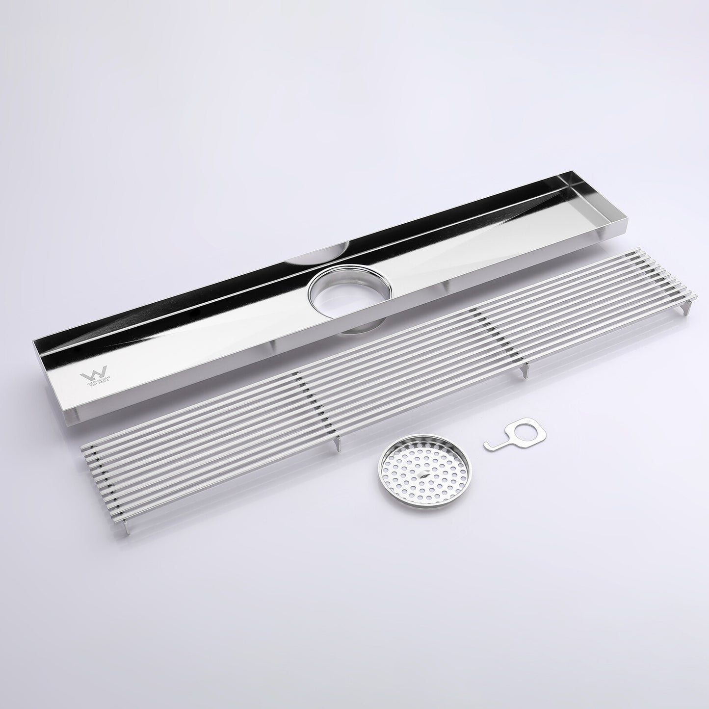 Decaura Shower Grate Drain Floor Waste Stainless Steel Tile Insert/Strip