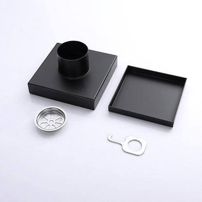 Decaura Tile Insert Shower Drain Grate Floor Waste Black 304 Stainless Steel