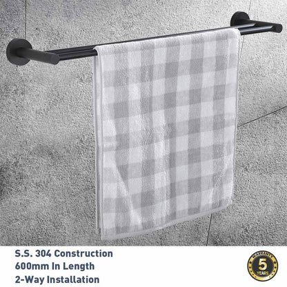 Decaura towel rail racks toilet roll holder robe hooks bathroom Accessories set