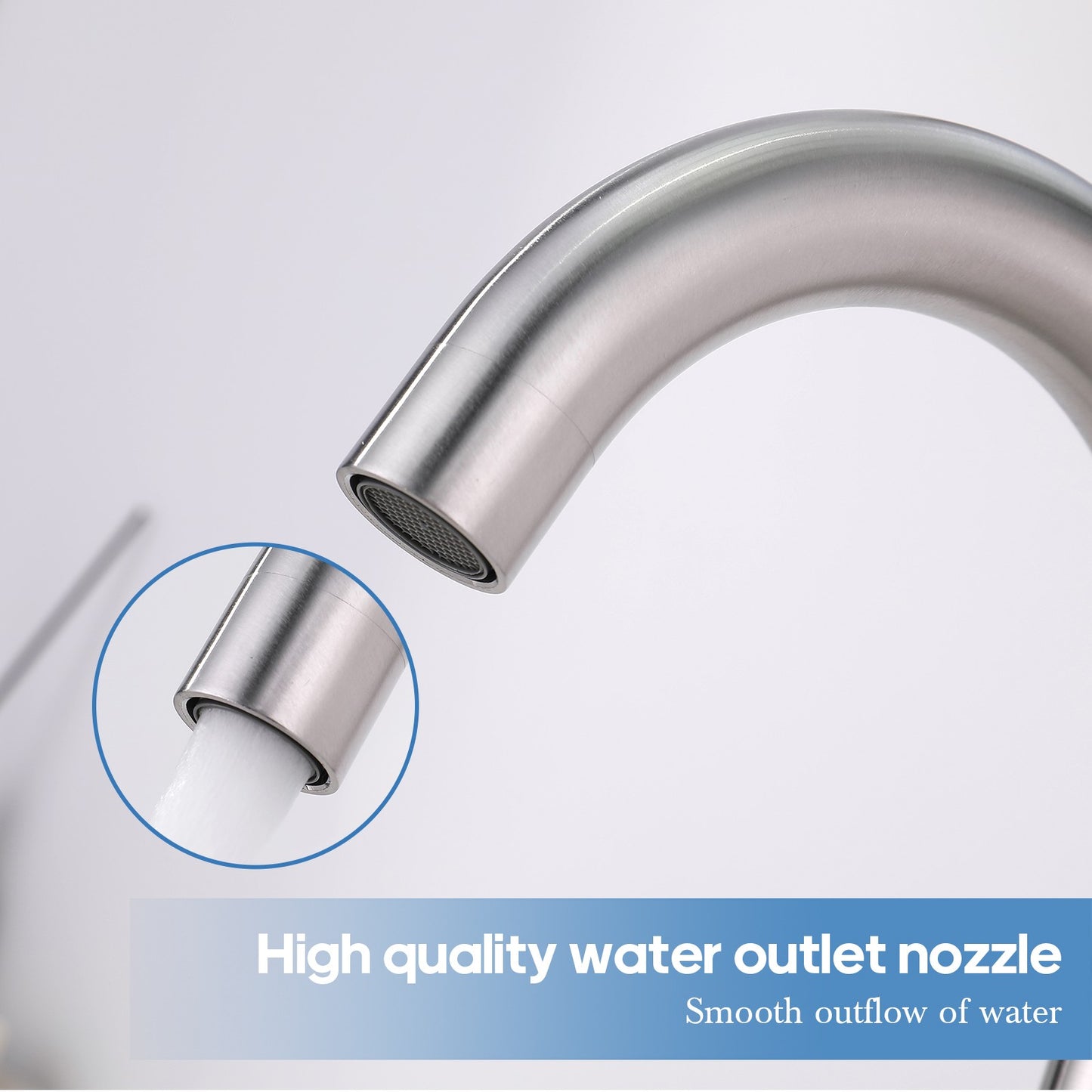 Decaura Bathroom Basin Vanity Mixer Tap Brushed Nickel/Chrome/Black/Brushed Gold