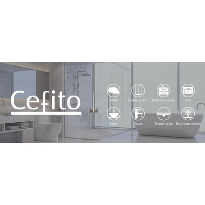 Cefito Basin Mixer Tap Bathroom Taps Laundry Faucet Sink Swivel Silver