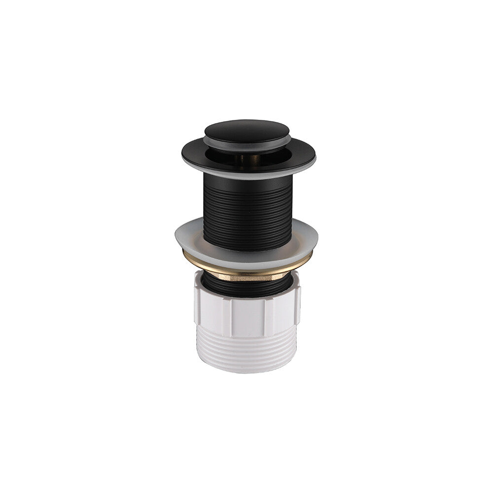 Decaura Pop Up Waste with/without Overflow Push Plug Drain Gold/Black/Chrome