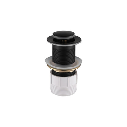 Decaura Pop Up Waste with/without Overflow Push Plug Drain Gold/Black/Chrome
