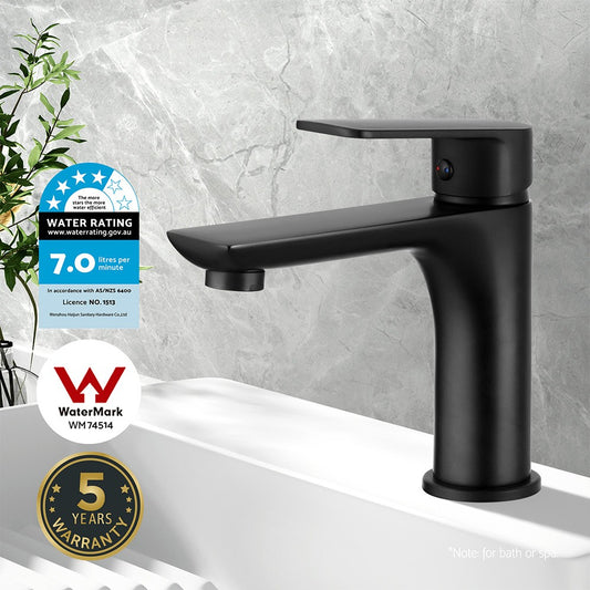 Cefito Bathroom Basin Mixer Tap Brass Faucet Vanity Laundry Sink Black