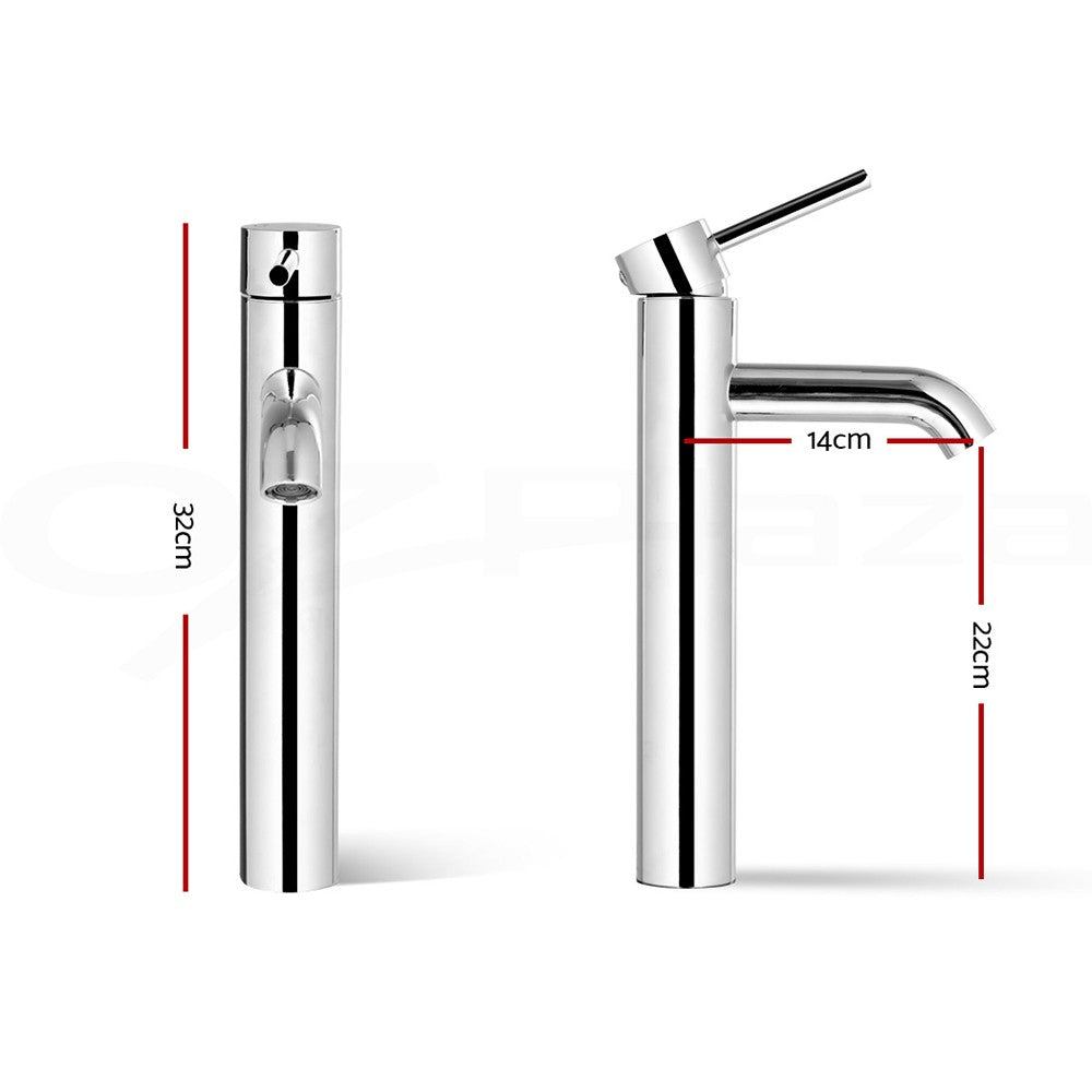 Cefito Bathroom Taps Basin Mixer Tap Laundry Faucet Sink Swivel Chrome Silver