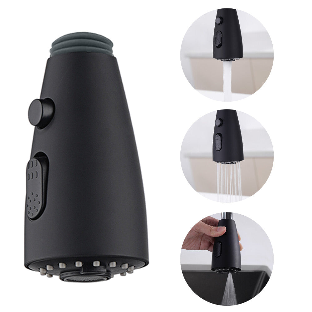 Decaura Kitchen Tap Spray Head 3-Mode Sprayer Matte Black