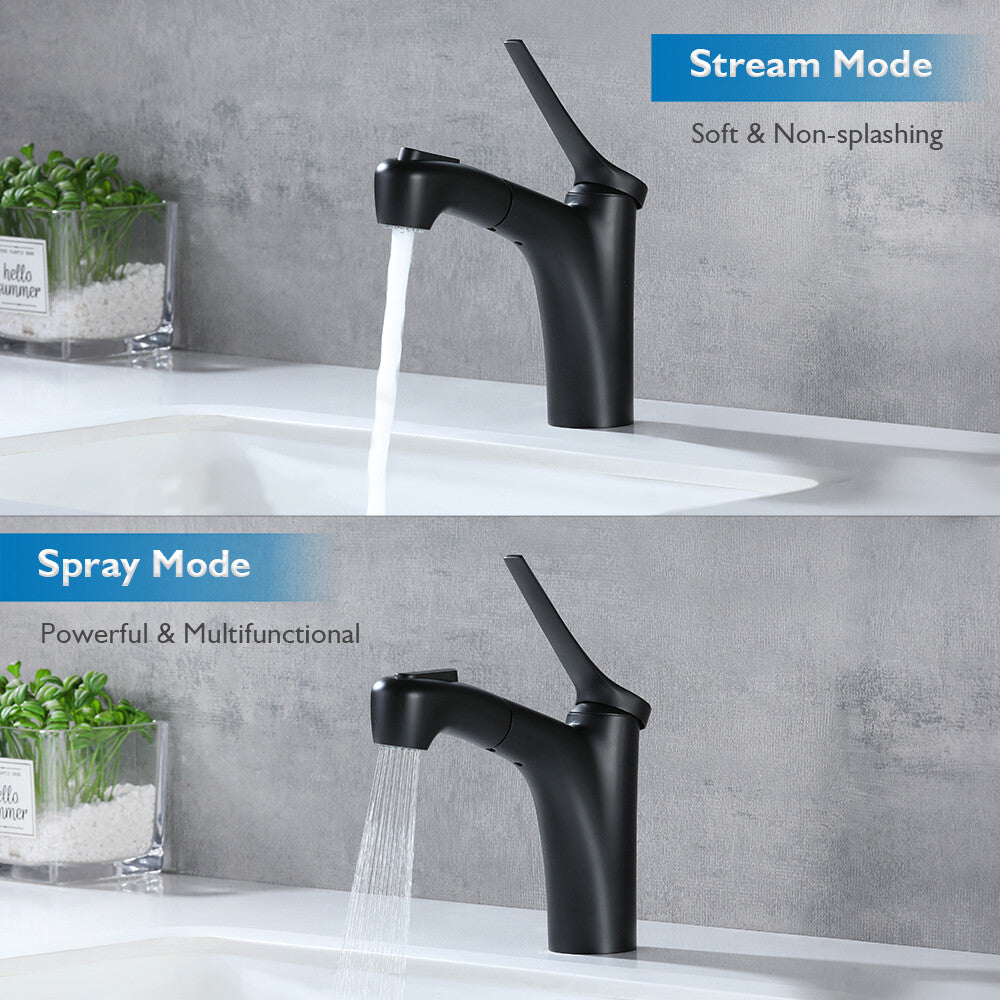 Decaura Bath Basin Mixer Tap Vanity Faucet Single Handle Tapware with Pop Waste