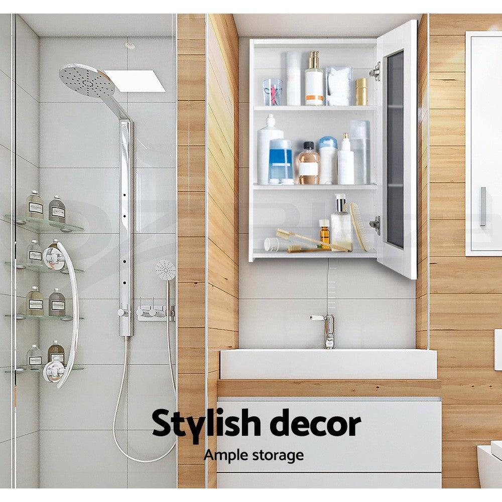 Cefito Bathroom Mirror Cabinet 450x720mm Vanity Medicine Shaving Makeup White