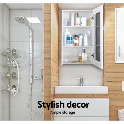Cefito Bathroom Mirror Cabinet 450x720mm Vanity Medicine Shaving Makeup White