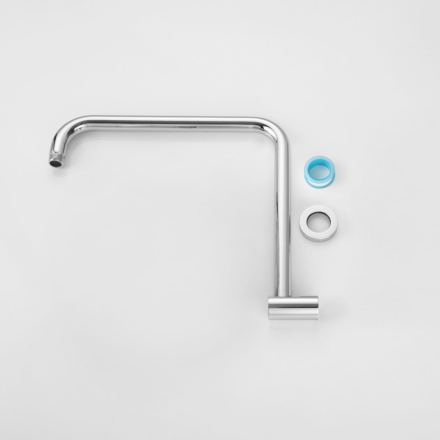 Decaura Rain Shower Head Gooseneck Shower Arm Chrome/Black Round/Square