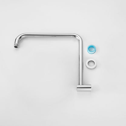 Decaura Rain Shower Head Gooseneck Shower Arm Chrome/Black Round/Square