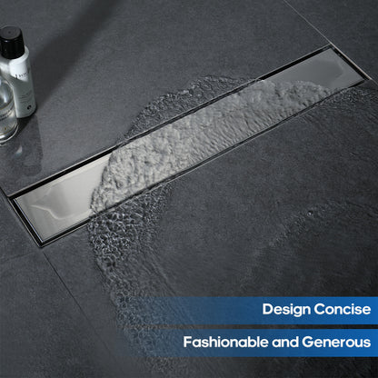 Decaura Shower Grate Drain Floor Waste Stainless Steel Tile Insert/Strip