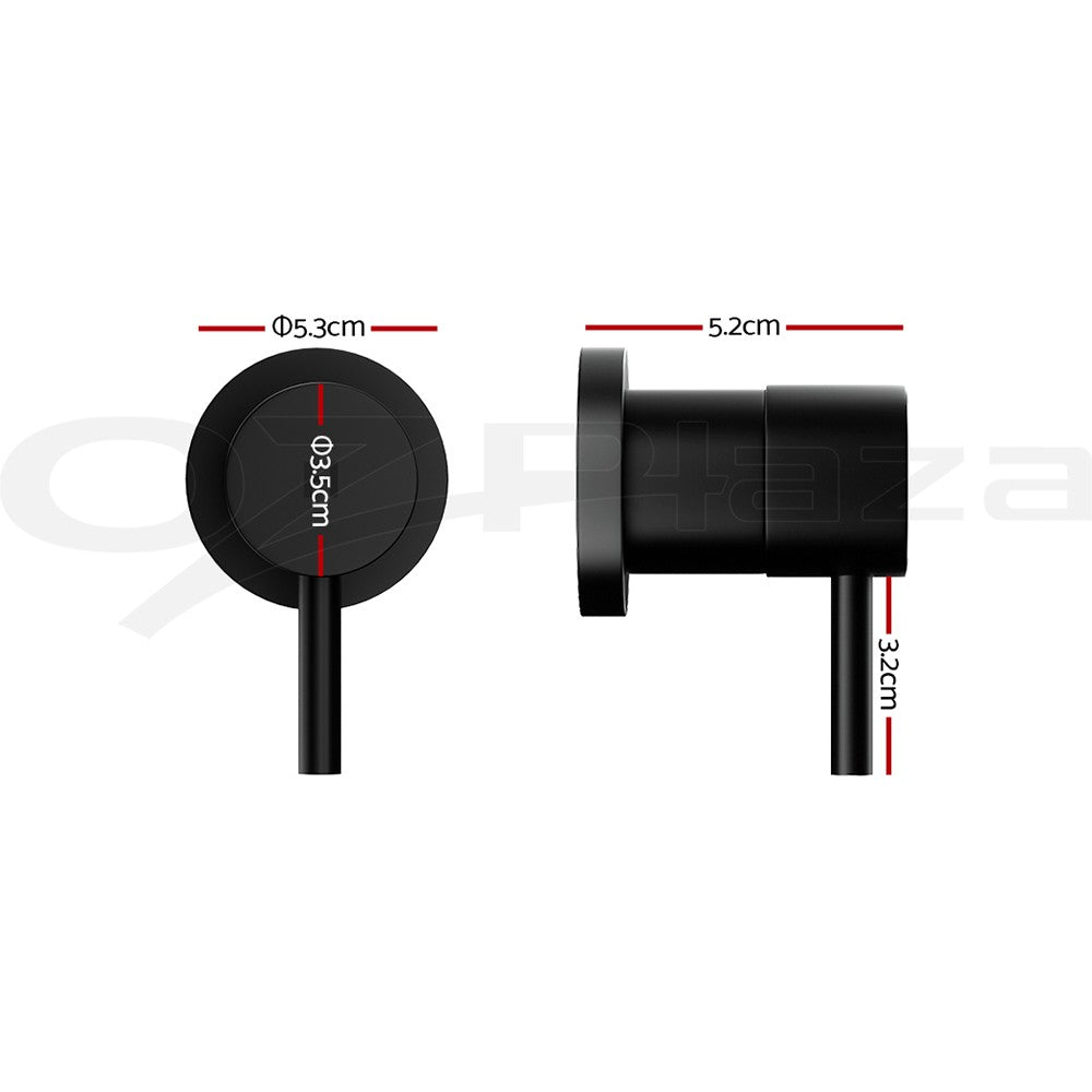 Cefito Bathroom Tap Shower Twin Tap Faucet Basin Sink Bath Swivel Black