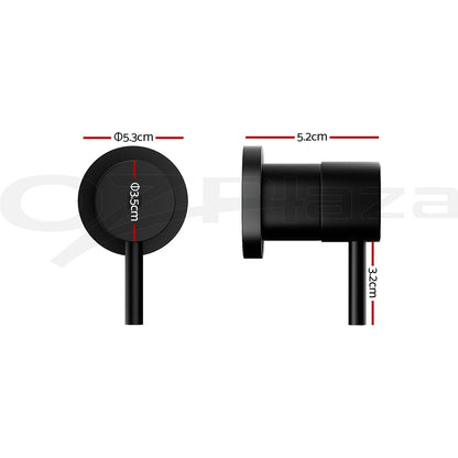 Cefito Bathroom Tap Shower Twin Tap Faucet Basin Sink Bath Swivel Black