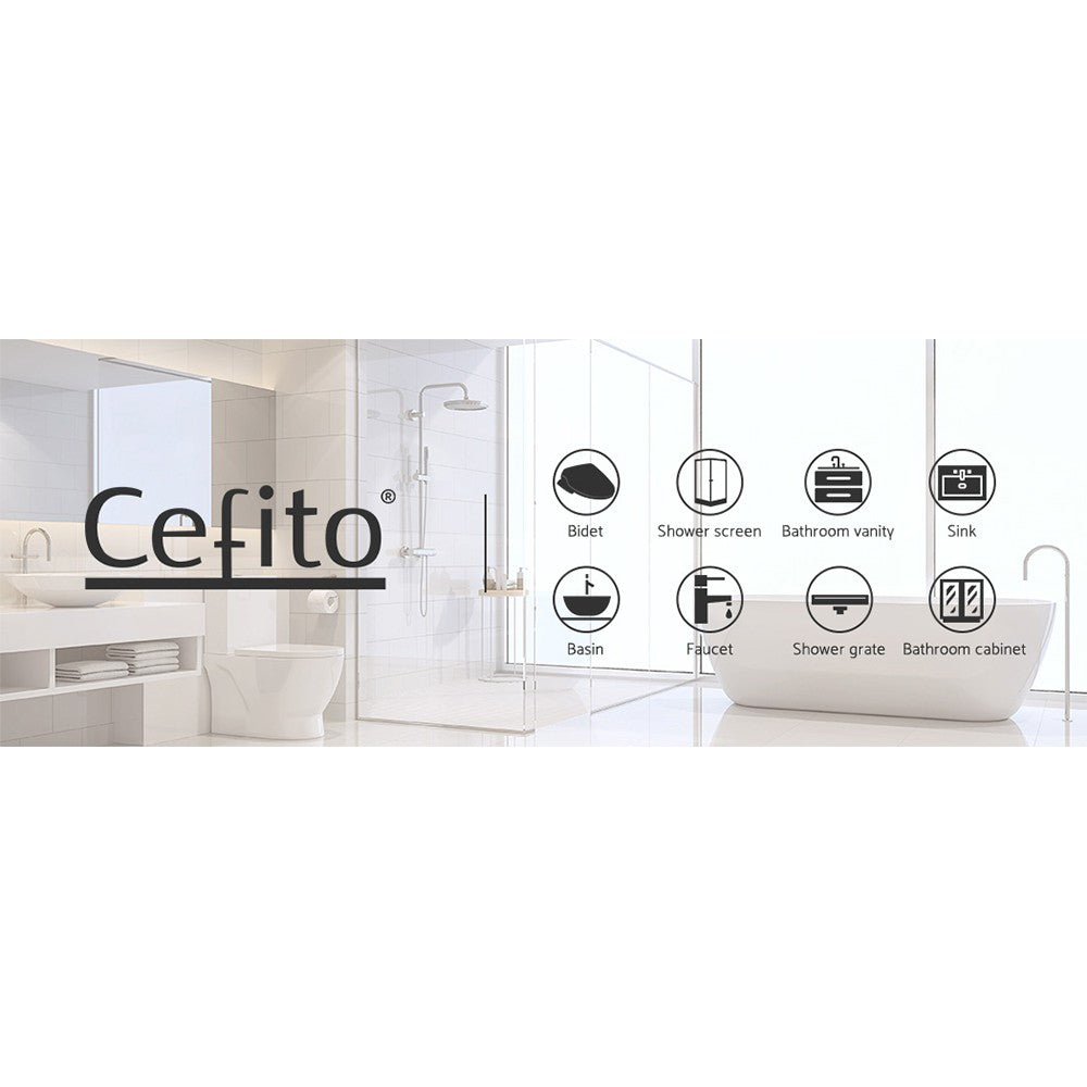 Cefito Bathroom Basin Mixer Tap Sink Faucet Swivel Silver