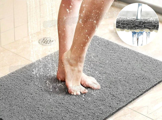 Hydro Wonder Super Comfy Shower Mat Non Slip Never Stains or Blocks Drain Grey A