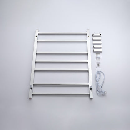Decaura Wall Mounted Heated Towel Rail 7 Bars 304 Stainless Steel Round/Square