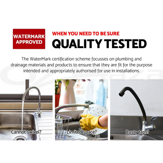 Cefito Kitchen Mixer Tap Pull Out 2 Mode Sink Faucet Basin Laundry Black