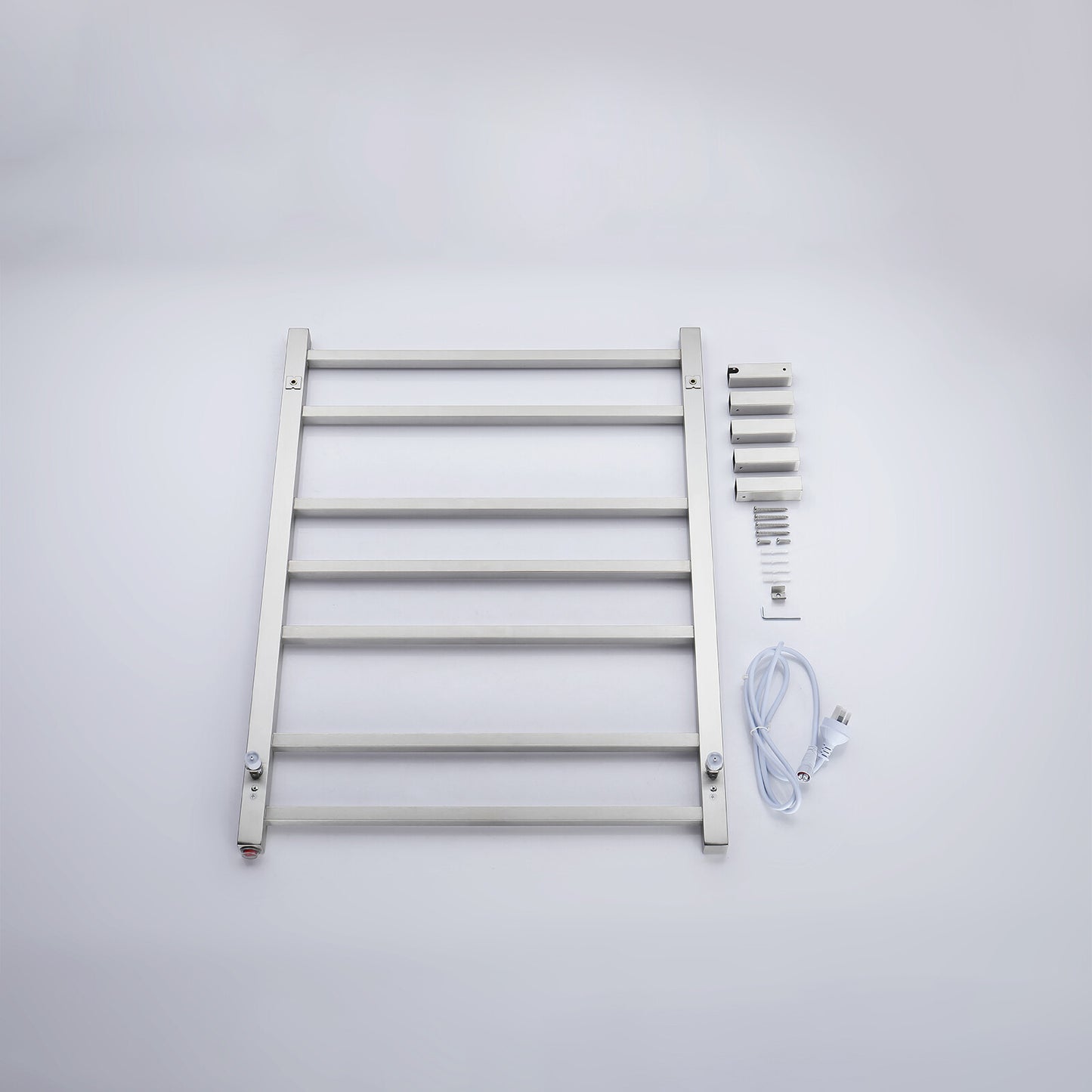 Decaura Heated Towel Rail Rack 304 Stainless Steel Freestanding/Wall Mounted