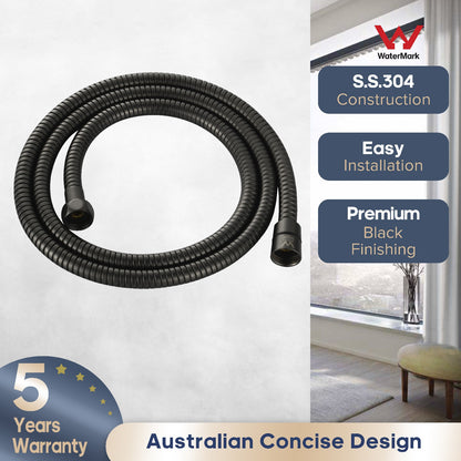 Decaura Flexible Shower Hose 1.5m/2m 304 Stainless Steel Gold/Chrome/Black