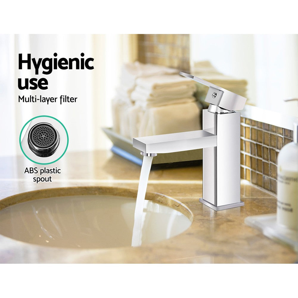 Cefito Bathroom Basin Mixer Tap Sink Faucet Swivel Silver