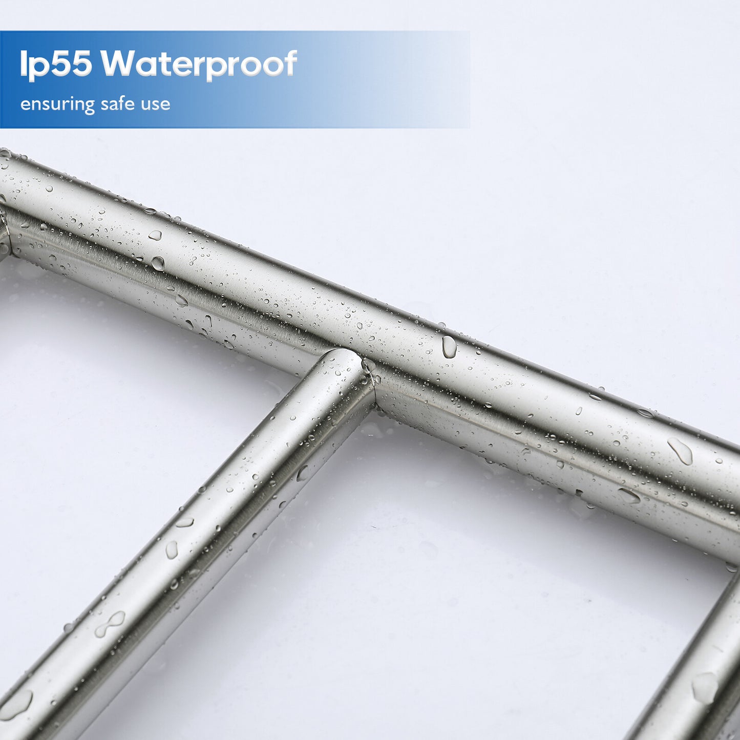 Decaura Heated Towel Rail Rack 304 Stainless Steel Freestanding/Wall Mounted