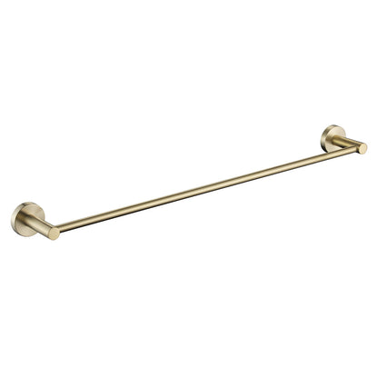 Brushed Gold Set Toilet Paper Holder Towel Rail Rack Shelf Robe Hooks Bathroom