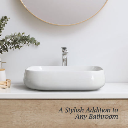 Simplus Bathroom Basin Vanity Sink Ceramic Above Counter Hand Wash 61cm x 41cm