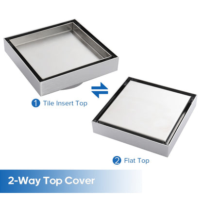 Decaura Shower Grate Drain Floor Waste Stainless Steel Tile Insert/Strip