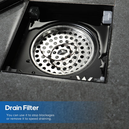 Decaura Shower Grate Drain Floor Waste Stainless Steel Tile Insert/Strip