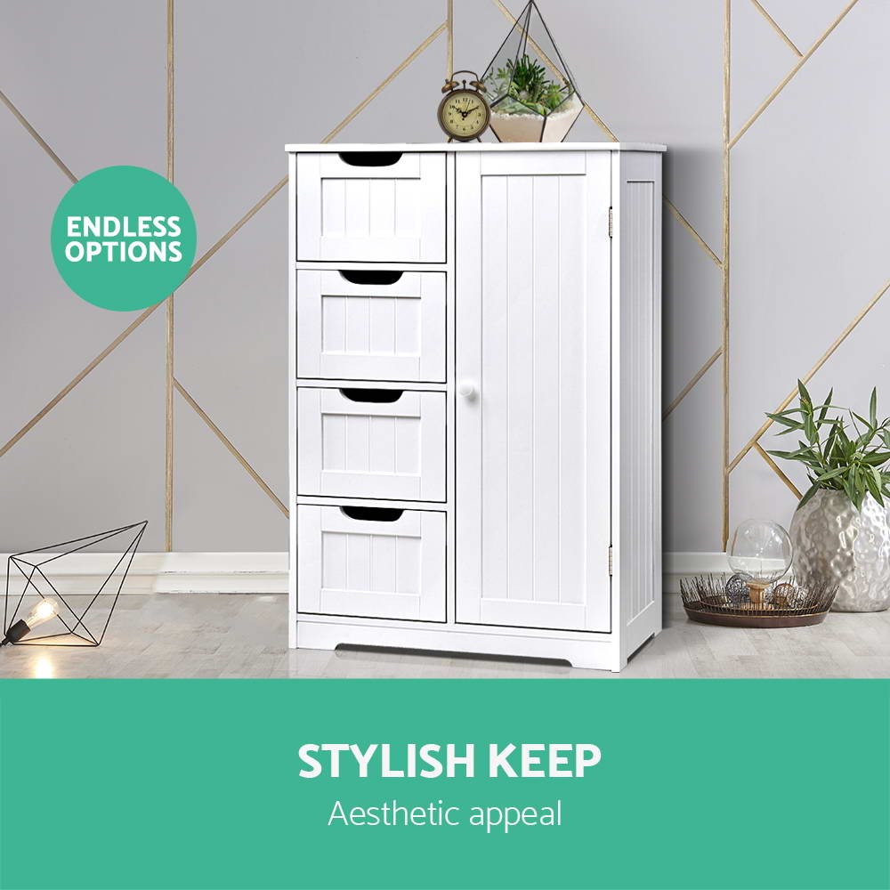 Artiss Bathroom Storage Cabinet Chest of Drawers Laundry Toilet Cupboard Kitchen