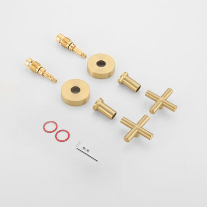 Decaura Shower Taps Brass Tapware Mixer Tap Brushed Gold/Black/Gunmetal/Nickel