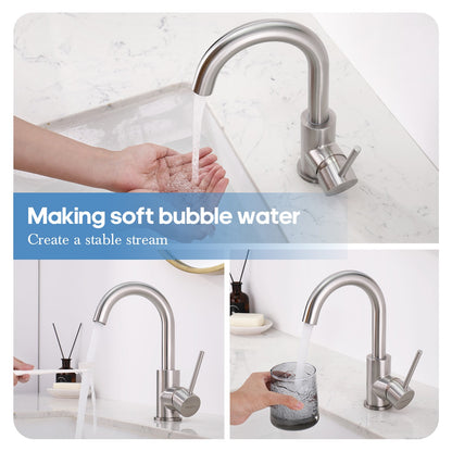Decaura Bathroom Basin Vanity Mixer Tap Brushed Nickel/Chrome/Black/Brushed Gold