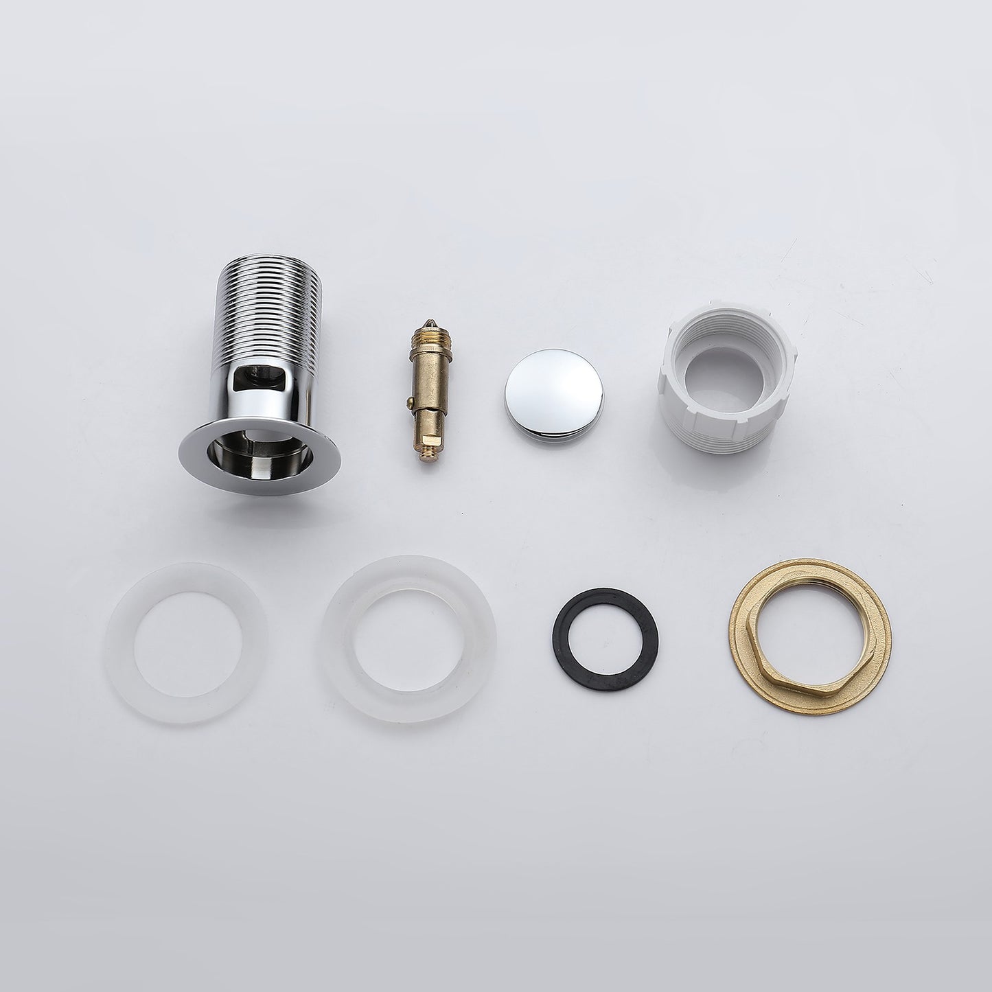 Decaura Pop Up Waste with/without Overflow Push Plug Drain Gold/Black/Chrome