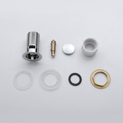 Decaura Pop Up Waste with/without Overflow Push Plug Drain Gold/Black/Chrome