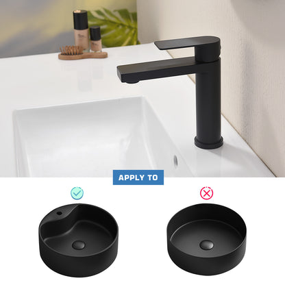 Decaura Basin Mixer Tap Bathroom Taps Vanity Faucet Matte Black Stainless Steel