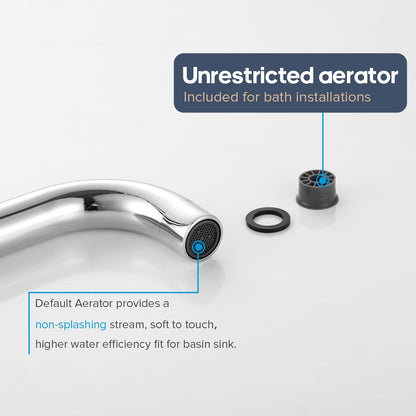 Decaura Bath Spout Laundry Round Chrome Wall Water Spouts Tapware Mixer Taps Set