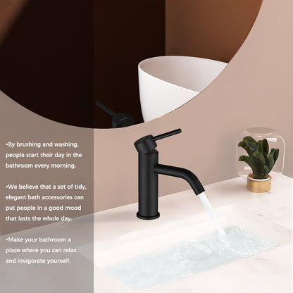 Decaura Bath Basin Mixer Tap Vanity Faucet Single Handle Tapware with Pop Waste