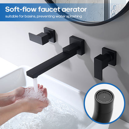 Decaura Bath Spout Wall Water Spout Basin Shower Mixer Taps Tapware Set Bathroom