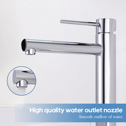 Decaura Bath Basin Mixer Tap Vanity Faucet Single Handle Tapware with Pop Waste