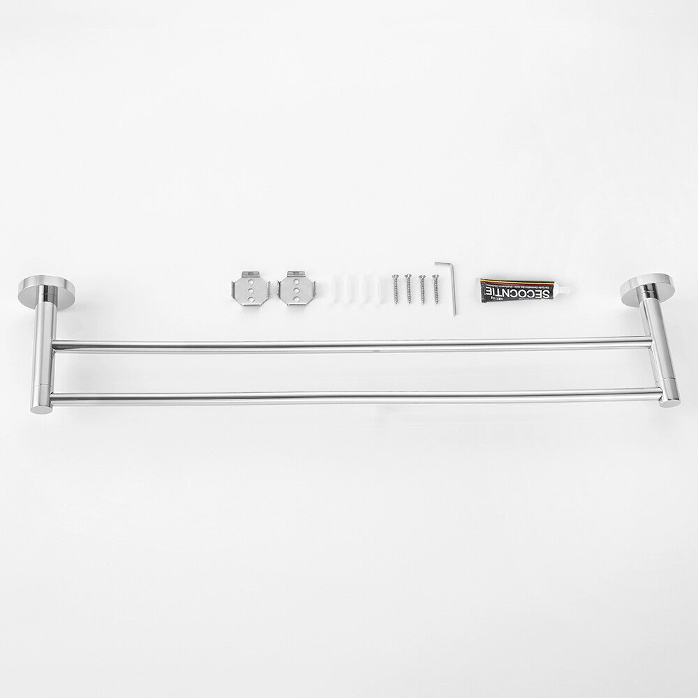 Decaura towel rail racks toilet roll holder robe hooks bathroom Accessories set