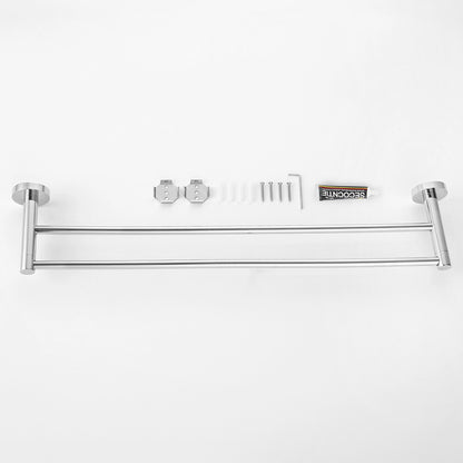 Decaura towel rail racks toilet roll holder robe hooks bathroom Accessories set