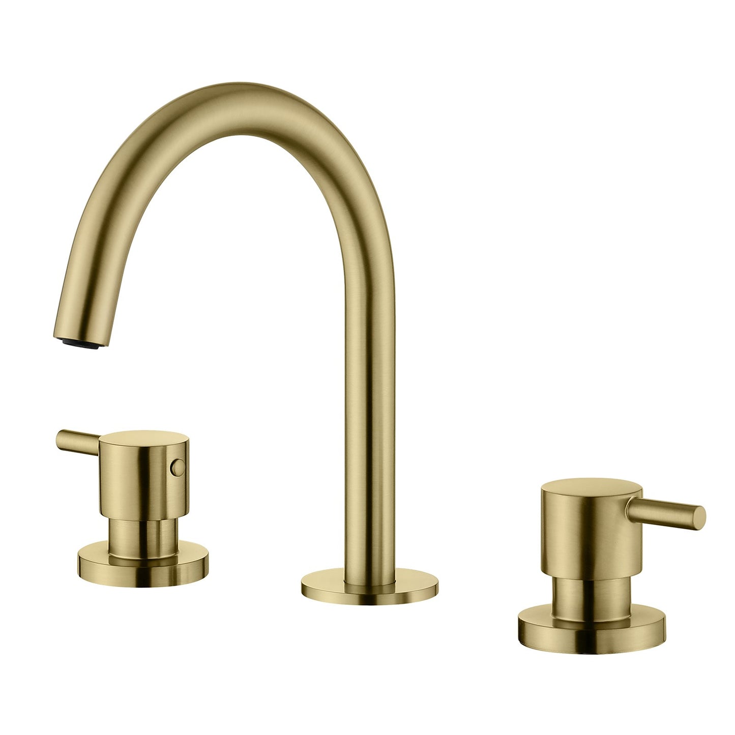 Decaura Basin Tap Set 1/4 Turn Swivel Spout Deck Mounted Gold/Black/Silver