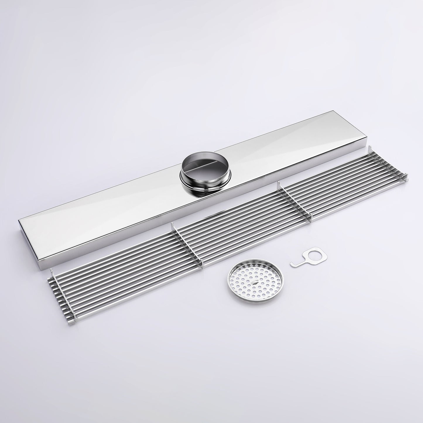 Decaura Shower Grate Drain Floor Waste Stainless Steel Tile Insert/Strip