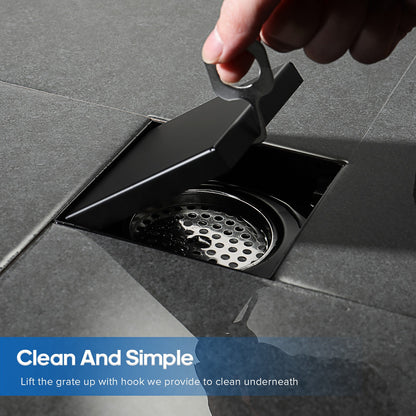 Decaura Shower Grate Drain Floor Waste Stainless Steel Tile Insert/Strip